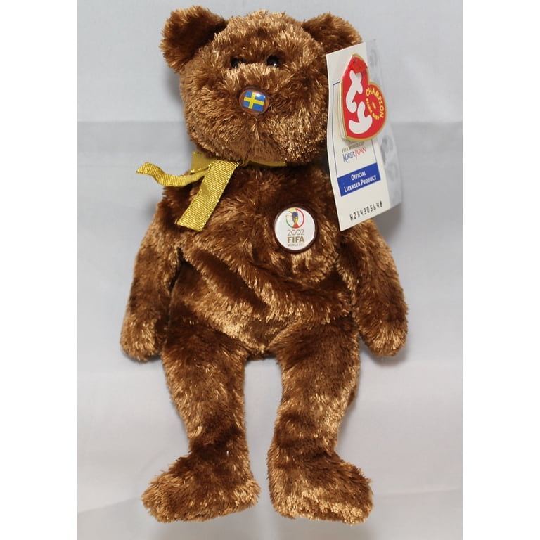 Ty Beanie Baby: Champion Sweden FIFA World Cup Bear | Stuffed