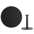 thumbnail image 2 of Flash Furniture 42Rd Laminate Table-Rd Base In Black, 2 of 2