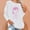 White, variant on Womens White Pink Ribbon Sweatshirt - Breast Cancer Awareness, Soft Polyester Crew Neck, Raglan Sleeves Loose Fit, S-XXL,Size L