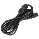 thumbnail image 3 of Cable de alimentación para computadora 5-15P macho a doble IEC320 C13 hembra en forma de Y Cable de fuente de alimentación para PC Enchufe de EE. UU. 125-250 V 2 m / 6,6 pies (JD3263), 3 of 5