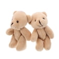 thumbnail image 3 of 2 mini osos de peluche para casa de muñecas, juguetes de peluche realistas, lindos llaveros de oso suave para niños, manualidades de cumpleaños, bodas, regalos de fiesta de Navidad, 3 of 8
