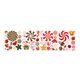 thumbnail image 1 of 80*80mm Pegatinas de suelo con huellas navideñas, patrón de bastón de caramelo, pegatinas de pared para ventana Diy, 1 of 5