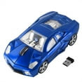 thumbnail image 4 of PloutoRich Wireless Mouse Cool Sports Car Shaped Mouse 2.4GHz 1600DPI Optical Cordless Mice for Laptop PC Computer Gift, Blue, 4 of 10