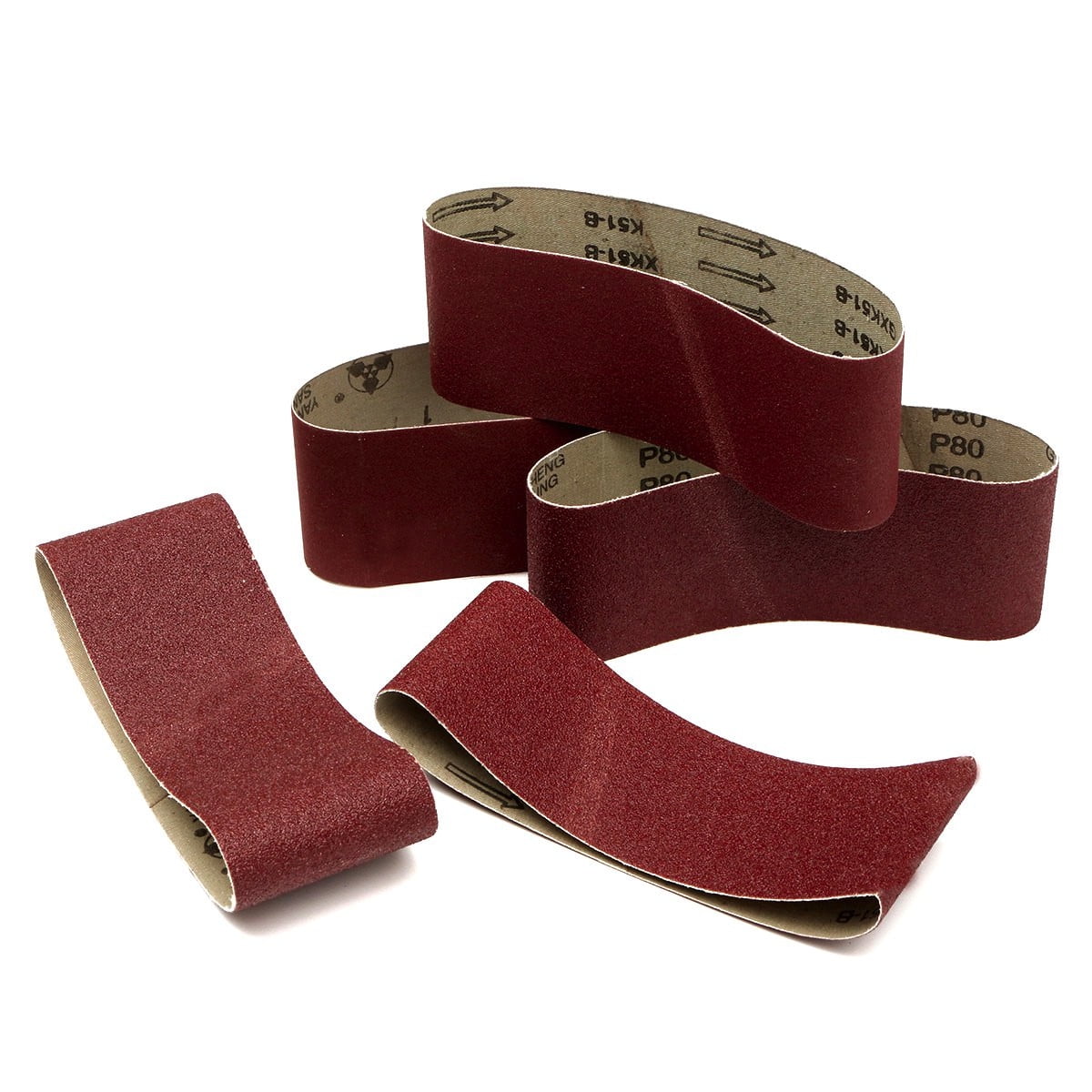 5x 75x457mm 3/"x18/" Sanding Belts Mixed Grits 60 80 100 120 240 Sander Power
