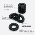 thumbnail image 6 of Kitsch Spiral Hair Coils, Coil Hair Ties, 8 Ct, Black, 6 of 11