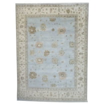 Wahi Rugs Hand Knotted Turk Oushak Natural-dye 9'0"x12'0" -w306