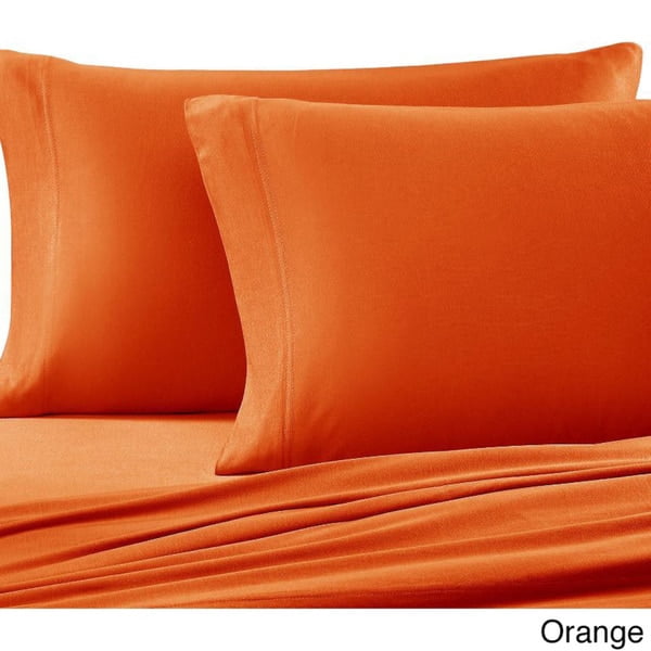 Johnson Home Huggable Jersey Knit Combed Cotton Easy Fit Sheet Set