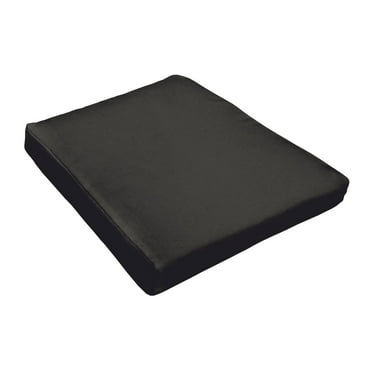 Humble and Haute Shiel Sunbrella Black Indoor/ Outdoor Round Front 18 Inch Tapered Cushion
