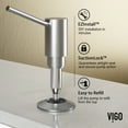 thumbnail image 6 of VIGO Braddock Kitchen Soap Dispenser in Stainless Steel, 6 of 8