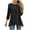 Black, variant on QQAMB 3/4 Sleeve Tunic Tops for Women Dressy Casual Crewneck Floral Printed Loose Blouse Flowy Shirts Khaki M