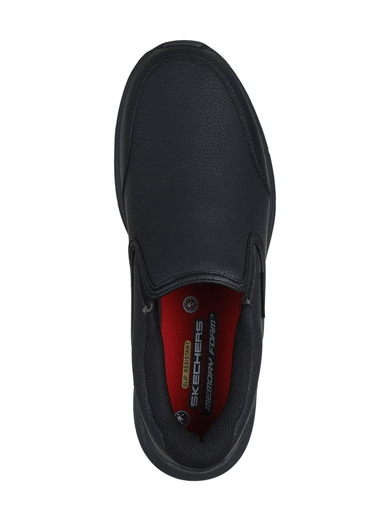 クラッシュゴースト　エレクリックブラック Skechers Work Men's Corart Slip-On Slip Resistant Eletrical Hazard