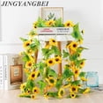 thumbnail image 3 of Guirnalda de luces decorativas de girasol, lámpara con 20 LED, luces nocturnas de hadas para el hogar/habitación/dormitorio/baño/boda/fiesta/decoración de jardín (6.5 pies, funciona con pilas) Ormromra WMZY-1080, 3 of 6