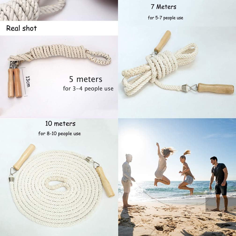 Double Dutch Long Group Jump Rope Multiplayer 16ft Skipping Rope School Company Fun Games Agility Play