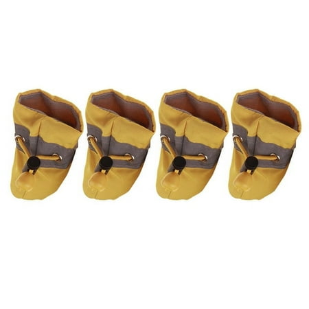 Warm and Cozy Small Dog Shoes - Set of 4 Thick Anti-Slip Boots for Rain and Snow - Waterproof with Soft Durable Socks - Comfortable Cat Footwear - Stylish Dog Slippers