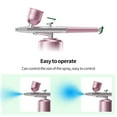 thumbnail image 6 of Airbrush Kit with Compressor Portable Airbrush Kit 48PSI High-Pressure Non-Clogging Air Brush Set Cordless Rechargeable with 0.3mm Nozzle and Cleaning Brush for Painting,Nail Art, Makeup pink, 6 of 6