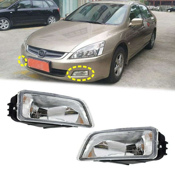 Fit for 03-07 Accord / 04-08 Acura TL Fog Lights (2 Pcs)