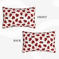 thumbnail image 2 of Naloa Ladybug And Heart Pillowcase, Throw Pillowcase, Wrinkle-Free, Stain-Resistant with Hidden Zipper for Bedroom Sofa-16"x24", 2 of 6