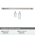 thumbnail image 5 of Amerock Bellamy 12-5/8 inch (320mm) Center-to-Center Polished Nickel Cabinet Pull, 5 of 7