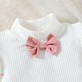 thumbnail image 5 of jsaierl Knit Outfits for Baby Girls Cute 2Pcs Ruffle Long Sleeve Sweater Top and Pleated Skirt Sets Infant Girls Fall Outfits Christmas Gift 6M-4T, 5 of 7