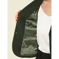 thumbnail image 6 of INSPIRE CHIC Women's Work Blazer Lapel Collar Long Sleeve Jacket Suit Blazer L Army Green, 6 of 7