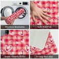 thumbnail image 3 of Sikiie valentine day with heart Print Flannel Anti-slip Floor Mat 16x24in, Thickened Dustproof Entrance Door Mat Floor Mat for Kitchen, Bathroom, Laundry Room, 3 of 7