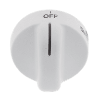 Top Burner Range Knob, White, for Whirlpool, Sears, 8273104