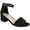 BBB/Black Micro, variant on Womens Noelle Faux Suede Ankle Strap Heel Sandals