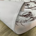 thumbnail image 5 of Ambesonne Dog Place Mats Set of 4, Hipster Puppy Glasses, Standard Size, White Tan Brown, 5 of 6