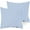 Light Blue, variant on 600 Thread Count 100% Egyptian Cotton Pack of 2 Euro 26 x 26 Inches, Light Blue Solid Pillow Shams Cushion Cover, Super Soft Decorative European Square Pillow Shams Envelope Closure