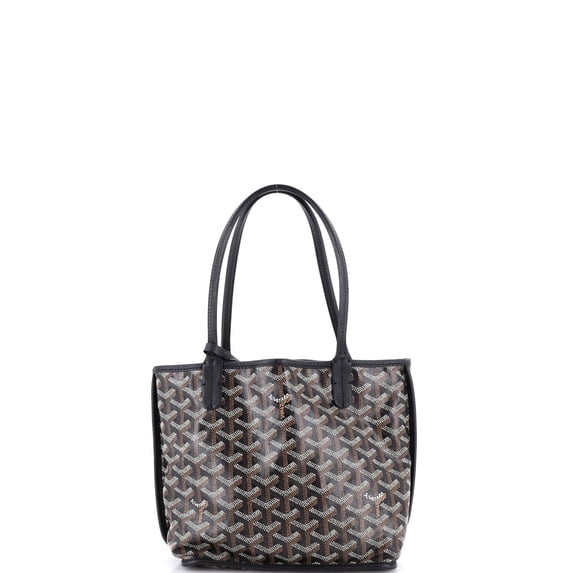 Pre-Owned Anjou Reversible Tote Coated Canvas Mini By Rebag