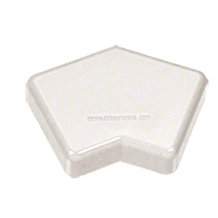 CRL PC45W Sky White 100 Series 135 Degree Post Cap