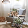 thumbnail image 3 of Christmas Winter Pillow Covers 16x16 Inch Set of 2 Gloves Eucalyptus Holly Decorative Throw Pillows Xmas Holiday Seasonal Grey Stripes Cushion Case for Outdoor Couch Patio, 3 of 6