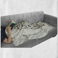 thumbnail image 6 of Christmas Soft Flannel Fleece Blanket, Fairies with Wands and Tree Hand Drawn Style with Wreath and Stockings Image, Cozy Plush for Indoor and Outdoor Use, 50" x 70", Red and Green, by Ambesonne, 6 of 6