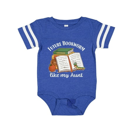 

Inktastic Future Bookworm Like My Aunt Gift Baby Boy or Baby Girl Bodysuit