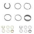 thumbnail image 2 of 6PCS Finger Knuckle Rings Unisex Decorative Joint Nail Rings Plain Band Rings, 2 of 10