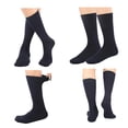 thumbnail image 5 of MANARC Men Women Cotton Dress Socks Soft Comfortable Durable Breathable 3 Pack Navy Blue., 5 of 5