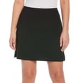 thumbnail image 3 of Rafaella Women's Wide Waistband Stretch Pull-On Style Skort (Black, S), 3 of 3