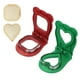 thumbnail image 1 of Uxcell 2 Paquete Cortador de Sándwich Sin Corteza, Forma Cuadrada/Corazón, Sellador de Sándwiches Uncrustables, Cortador de Galletas y Sellador para Desayuno, Almuerzo, Té de la Tarde (Rojo/Verde), 1 of 7