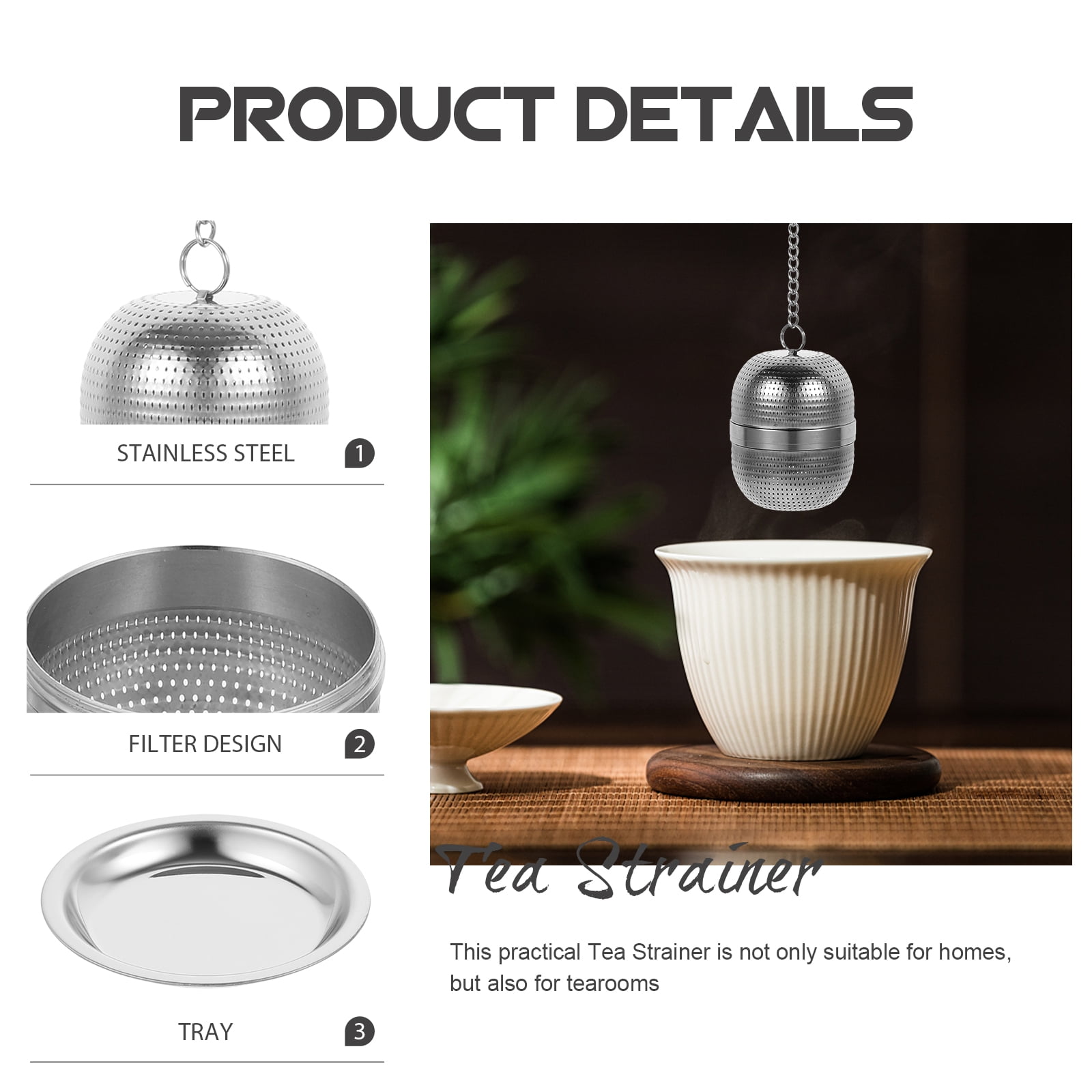 Teacup Ball Infuser Stainless Steel Filter For Loose Tea