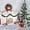 D, variant on Matoen 2M Christmas Tree Pull Flower Ribbon Pendant, Wool Strips Hanging Ornaments for Window Decoration, Plastic Holiday Vines with Bows