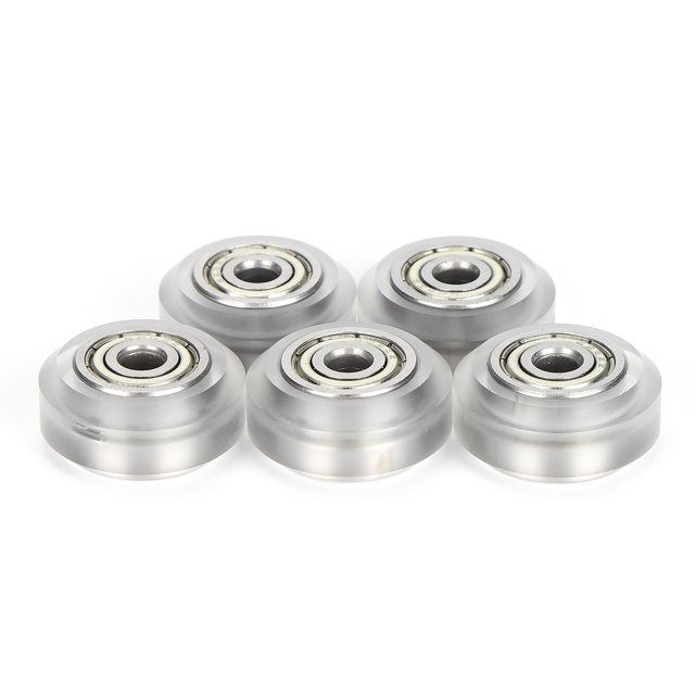 5Pcs Poulies de Pompon 625zz Portant des Rouleaux de Roues Rondes Passives Compatibles pour Imprimante 3D Blanc