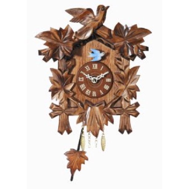 Pendulum Quartz Movement Wooden German Clock with Sound Made in Germany