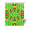 thumbnail image 1 of Cortina de ducha de Tela Impermeable ABPHQTO Verde Rojo Naranja Negro 150x180 cm, 1 of 2