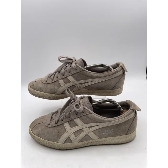 Onitsuka Tiger Tokyo Athletic Sneakers Men's Sz 6.5 Beige Leather Low-Top D6E7