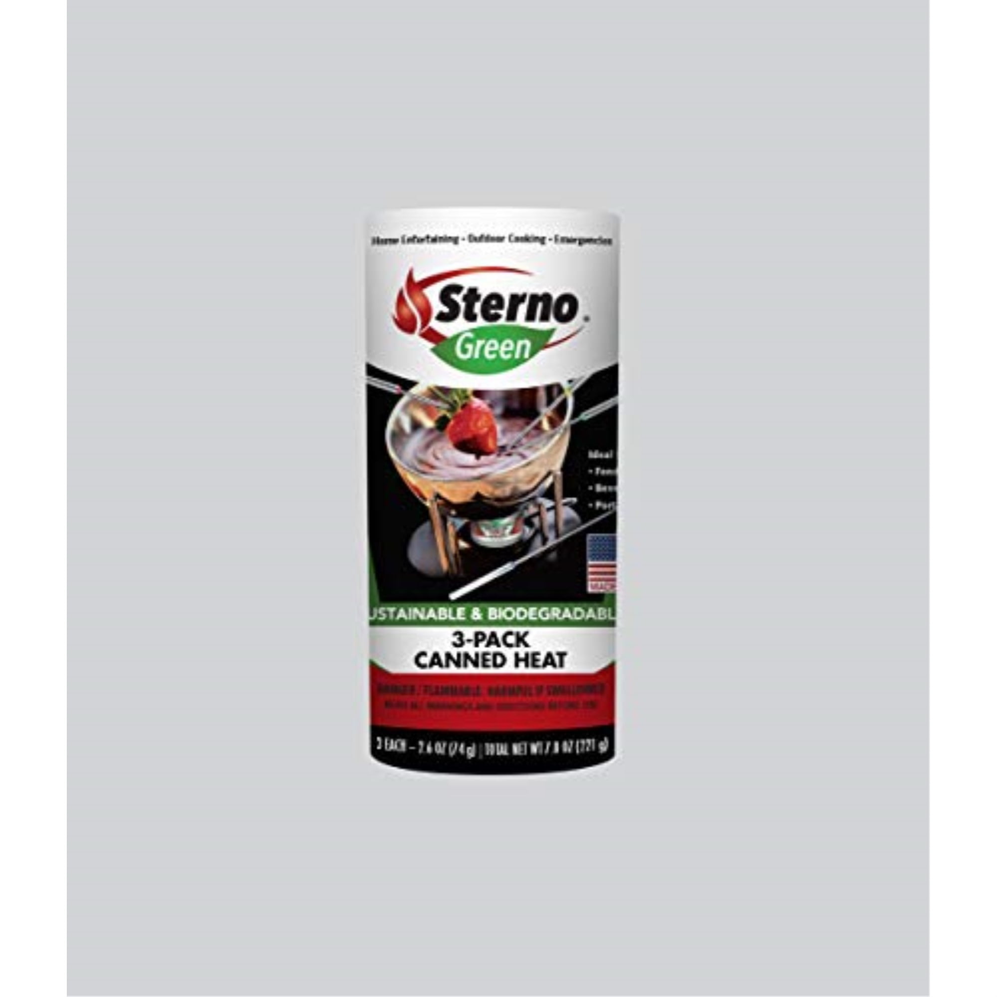 RECLOSEABLE STERNO TYPE EMERGENCY STOVE FUEL 4-6 HR BURN 24 CANS CAMP HEAT 