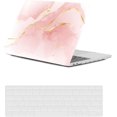 thumbnail image 1 of Hard Cover for MacBook Pro 15 inch Case A1398 2015 2014 2013 2012 with Retina Display, Plastic Laptop Hard Shell Case & Keyboard Cover for MacBook Pro 15 Retina,Pink Marble, 1 of 7