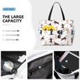 thumbnail image 2 of Wukai Yoga Labrador Retriever Print Zipper Bag,large Beach Tote Bag,Waterproof Sandproof Bag,Grocery and Picnic Tote Travel Bag, 2 of 5