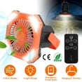 thumbnail image 2 of Portable Camping Lantern Fan TeqHome 10000mAh Battery Powered Fan USB Rechargeable Tent Fan with Remote 4 Light Modes 3 Wind Modes Power Bank, 2 of 8