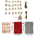 thumbnail image 4 of Toystoory 24 piezas de bolsas de calendario de Adviento de Navidad, juguetes de dulces colgantes, pegatinas de cuenta regresiva para fiestas, Kits de decoración para fiestas C, 4 of 6