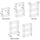 thumbnail image 5 of Carro de almacenamiento delgado, carro rodante estrecho extraíble, estante de almacenamiento con ruedas para cocina, baño, dormitorio, sala de estar, lugares estrechos (3, 5 of 5